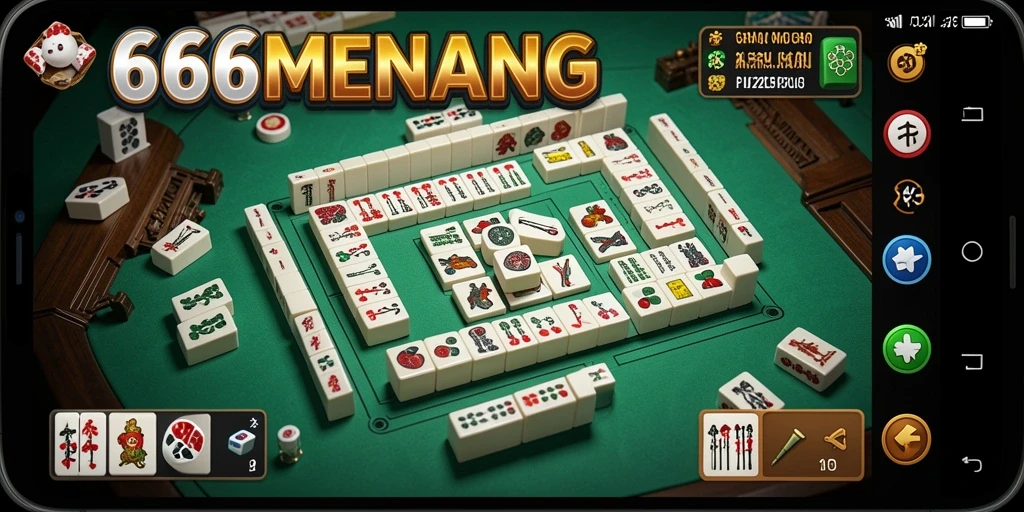 Screenshot gameplay 666MENANG menampilkan kombinasi ubin menarik di papan permainan.
