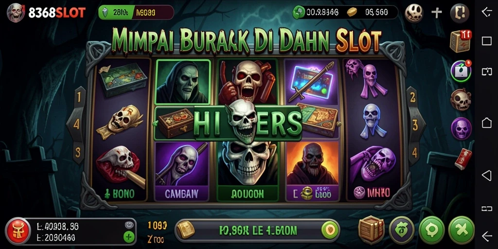 Tampilan menyeramkan gameplay horror di 8368SLOT