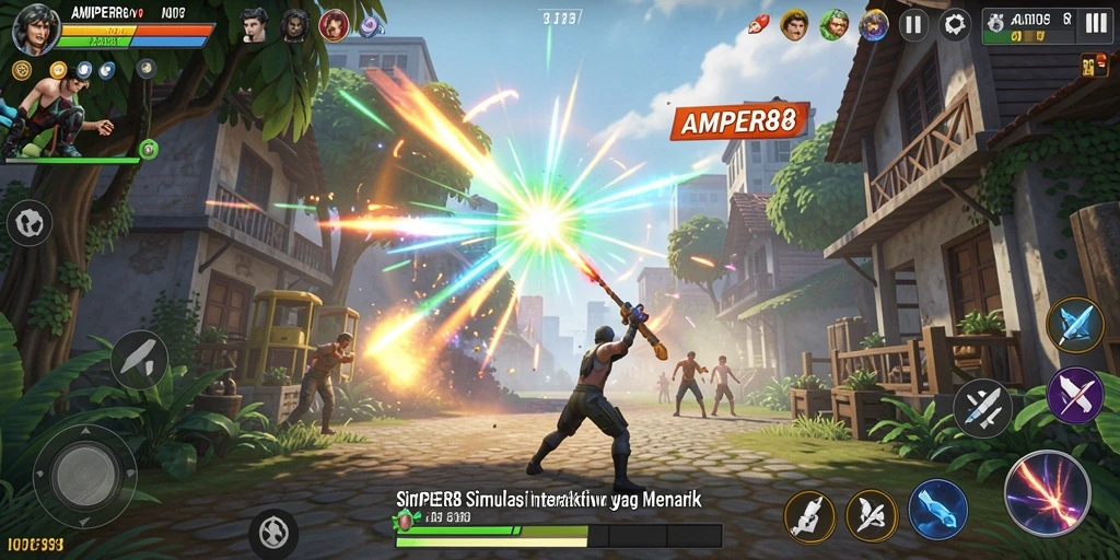 Screenshot gameplay AMPER88 menampilkan suasana simulasi yang realistis.