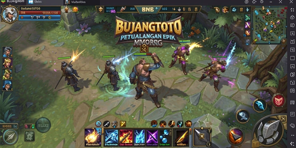 Tampilan gameplay menarik dalam BUJANGTOTO, menunjukkan petualangan seru para pemain.