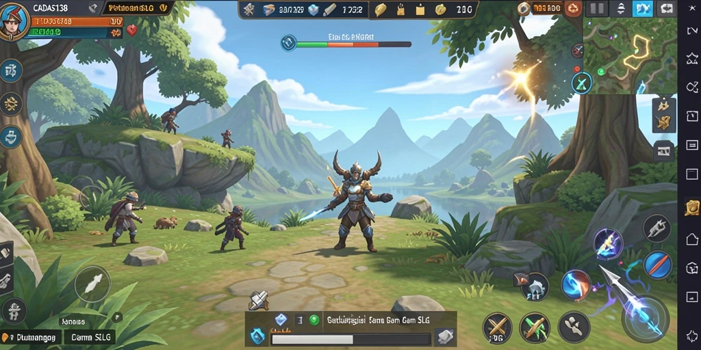 Screenshot utama gameplay CADAS138 dengan aksi pertempuran strategis yang mendebarkan.