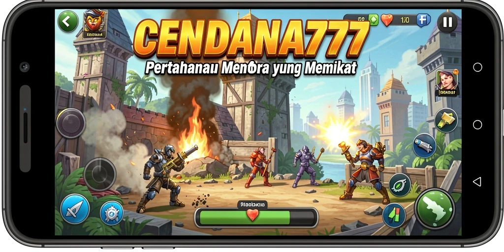 Gameplay mendebarkan CENDANA777 dalam aksi Tower Defense.