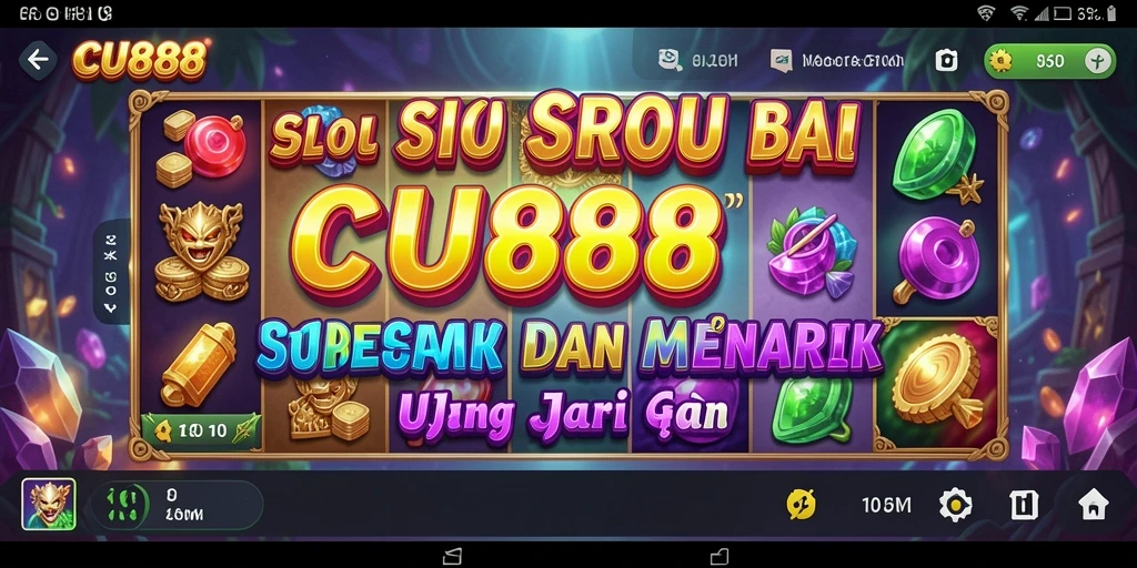 Screenshot gameplay CU888 dengan desain slot yang menarik.