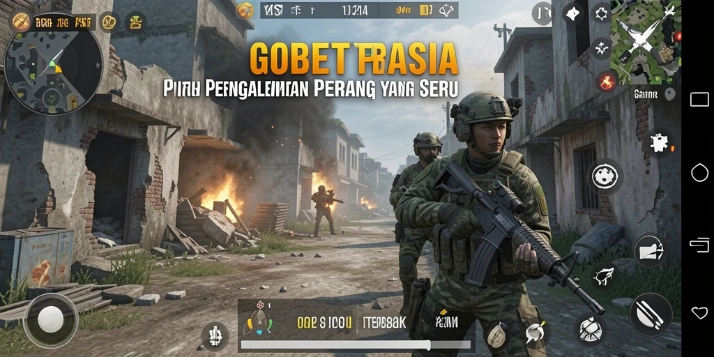 Tangkapan layar dari gameplay <strong>GOBETASIA</strong> dengan aksi pertempuran yang seru.