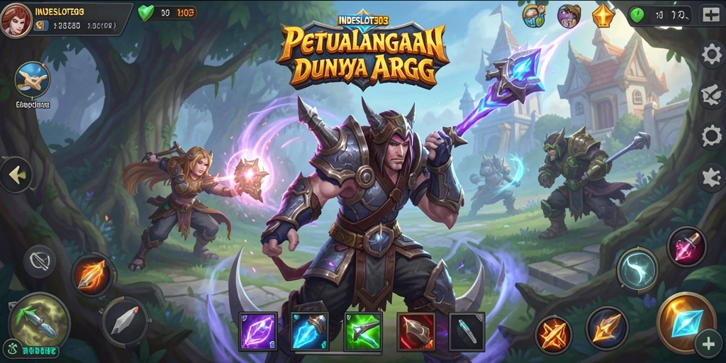 Tampilan gameplay menegangkan di dunia ARPG INDESLOT303.