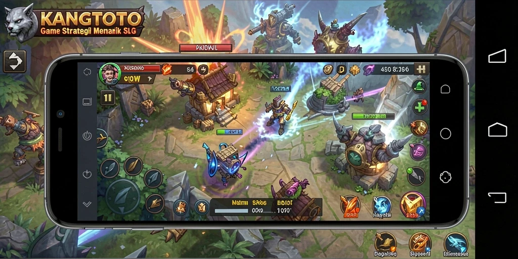 Tampilan gameplay KANGTOTO yang menegangkan dan strategis.