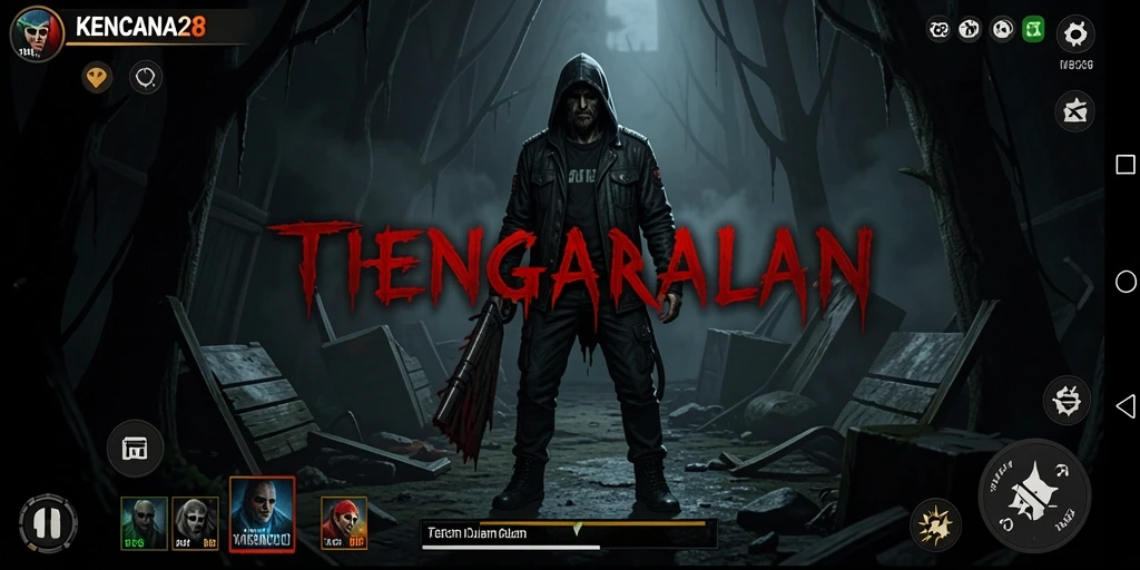 Gameplay menakutkan dari KENCANA28 dengan makhluk menyeramkan.