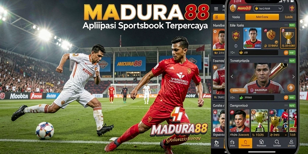 Tampilan utama aplikasi MADURA88 dengan berbagai pilihan taruhan olahraga.