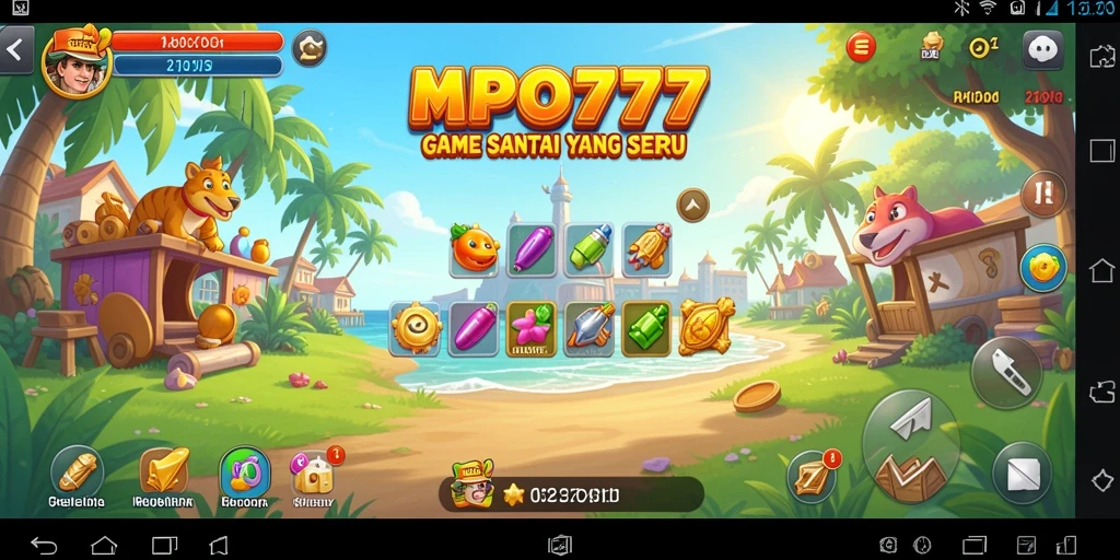 Screenshot MPO777 menampilkan gameplay seru dan grafis menarik.