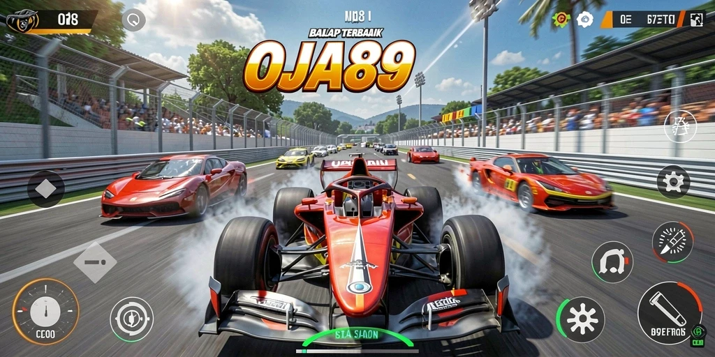 Gameplay seru balapan cepat di OJA89 dengan grafis memukau.