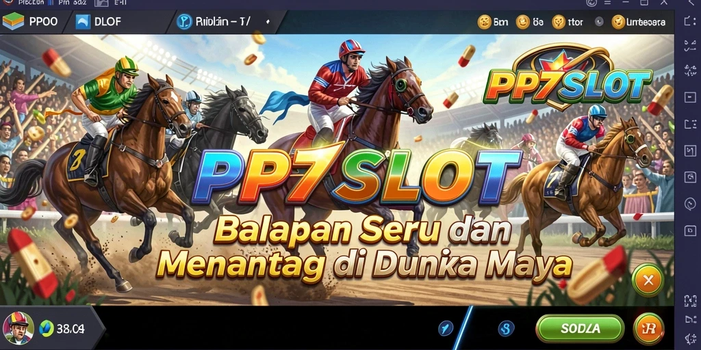 Screenshot gameplay PP7SLOT menampilkan aksi balap yang mendebarkan.