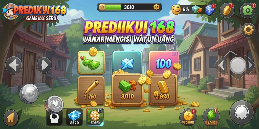Screenshot menampilkan gameplay seru dari PREDIKSI168 dengan elemen Idle yang mengasyikkan.