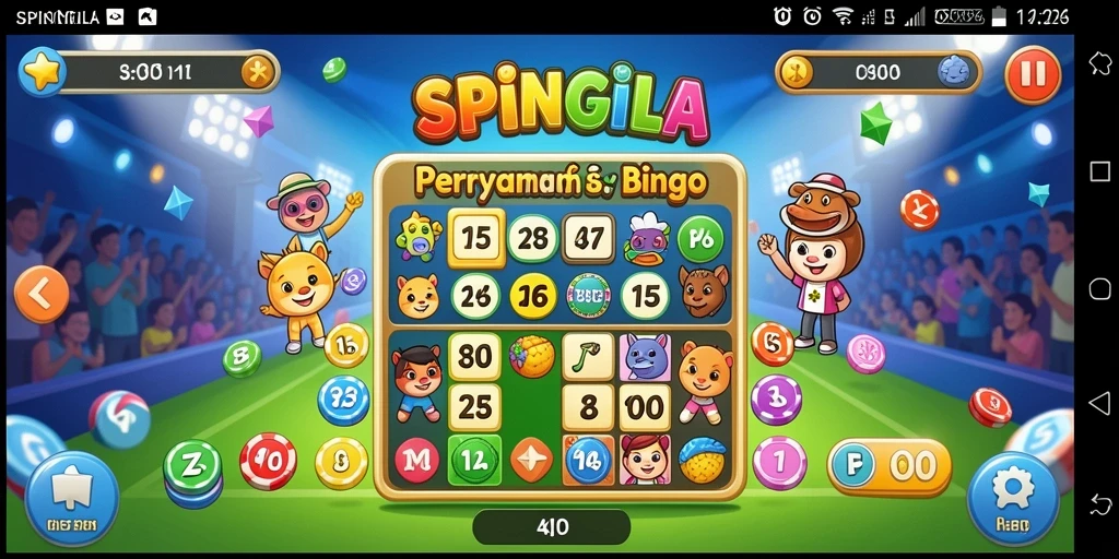 Tampilan gameplay Bingo yang seru dan interaktif.