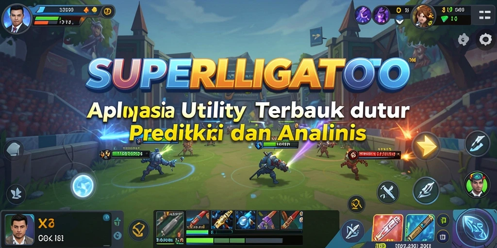 Tampilan antarmuka aplikasi SUPERLIGATOTO dengan fitur prediksi pertandingan.