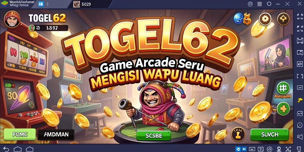 Tampilan gameplay TOGEL62 yang penuh warna dan dinamis.