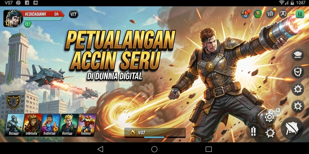 Tampilan gameplay action yang menegangkan dan menarik.