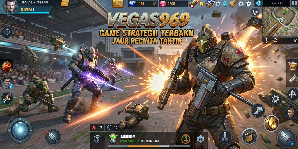 Tampilan gameplay menegangkan dalam VEGAS969 yang menuntut strategi cermat.